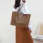 Modest / Simple Brown Square Tote Bag Shopping Bag Shoulder Bags 2021 Leather Women's Bags