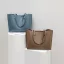 Modest / Simple Brown Square Tote Bag Shopping Bag Shoulder Bags 2021 Leather Women's Bags