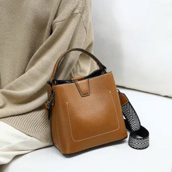 Modest Simple Brown Square Crossbody Bags Messenger Bag Handbag 2021 Leather Casual Women S Bags