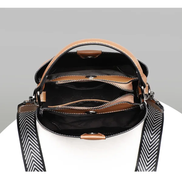 Modest / Simple Brown Square Crossbody Bags Messenger Bag Handbag 2021 Leather Casual Women's Bags