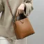 Modest / Simple Brown Square Crossbody Bags Messenger Bag Handbag 2021 Leather Casual Women's Bags