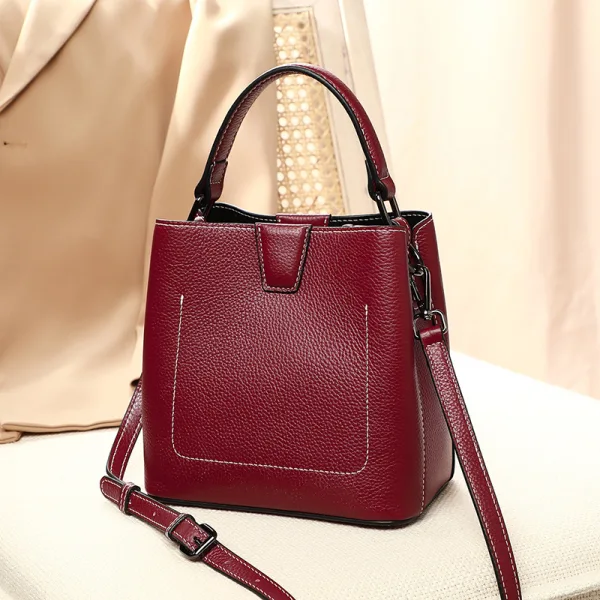 Modest / Simple Brown Square Crossbody Bags Messenger Bag Handbag 2021 Leather Casual Women's Bags