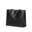 Modest / Simple Black Square Tote Bag Shopping Bag Shoulder Bags 2021 Leather Casual Women's Bags