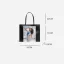 Modest / Simple Black Square Tote Bag Shopping Bag Shoulder Bags 2021 Leather Casual Women's Bags