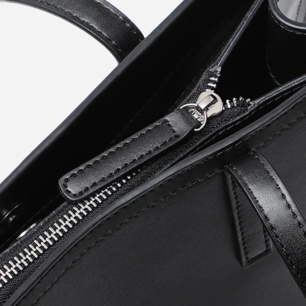 Modest / Simple Black Square Tote Bag Shopping Bag Shoulder Bags 2021 Leather Casual Women's Bags