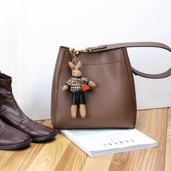 Lovely Brown Square Shoulder Bags 2021 Leather Women's Bags