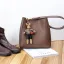 Lovely Brown Square Shoulder Bags 2021 Leather Women's Bags