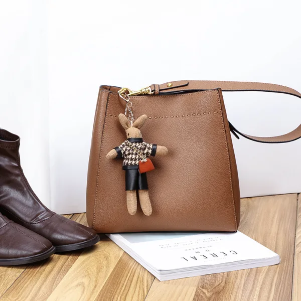 Lovely Brown Square Shoulder Bags 2021 Leather Women's Bags