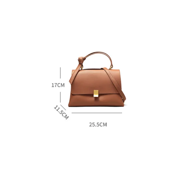 Fashion Brown Square Messenger Bag Crossbody Bags Handbag 2021 Leather Casual Women's Bags