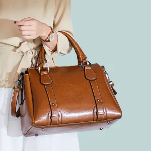 Fashion Tan Square Messenger Bag Handbag 2021 Leather Casual Women S Bags