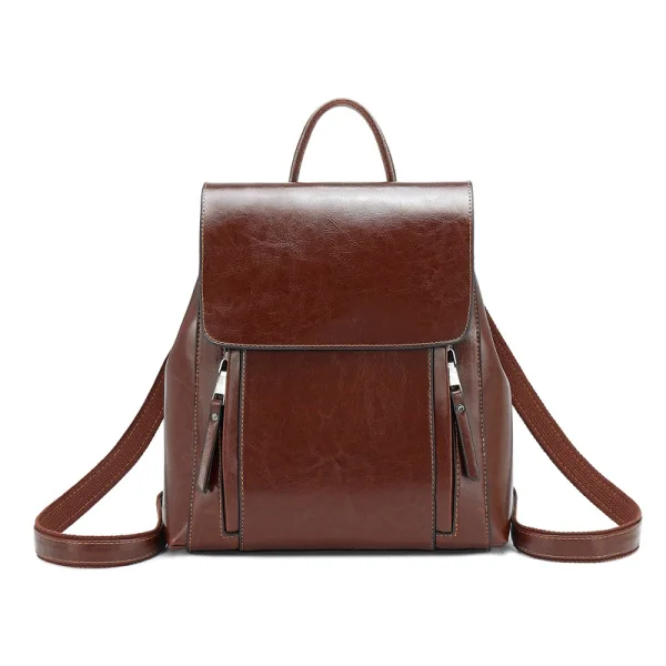Fashion Tan Backpacks 2021 Leather Women's Bags