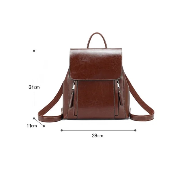 Fashion Tan Backpacks 2021 Leather Women's Bags