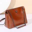 Modest / Simple Brown Square Handbag Shoulder Bags 2021 Leather Women's Bags