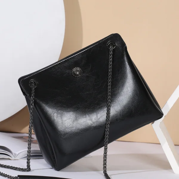 Modest / Simple Brown Square Handbag Shoulder Bags 2021 Leather Women's Bags