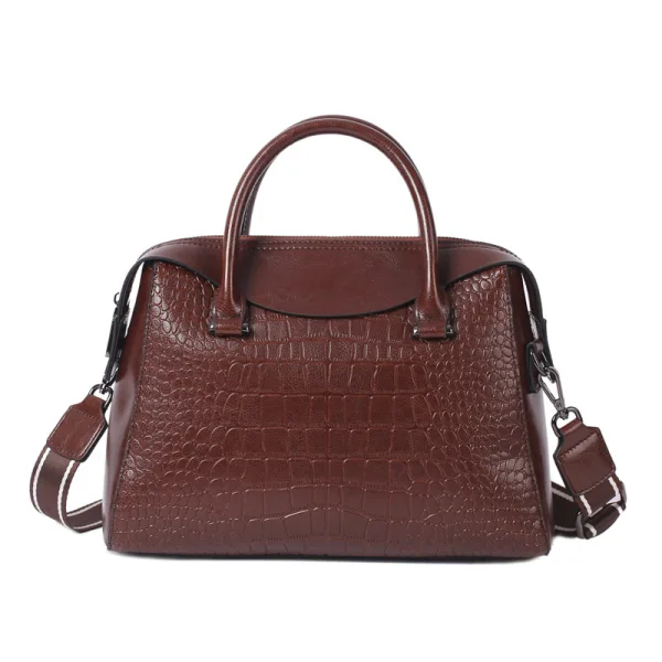 Fashion Brown Shoulder Bags Handbag 2021 Alligator Print Women's Bags