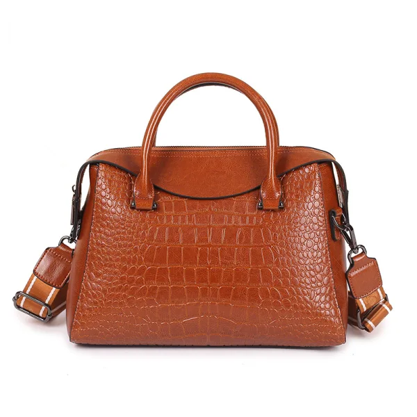 Fashion Brown Shoulder Bags Handbag 2021 Alligator Print Women's Bags