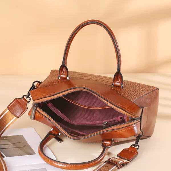 Fashion Brown Shoulder Bags Handbag 2021 Alligator Print Women's Bags