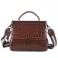 Fashion Burgundy Alligator Print Messenger Bag Handbag 2021 Leather Casual Women's Bags