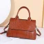 Chic / Beautiful Red Square Shoulder Bags Messenger Bag Handbag 2021 Alligator Print Leather Women's Bags