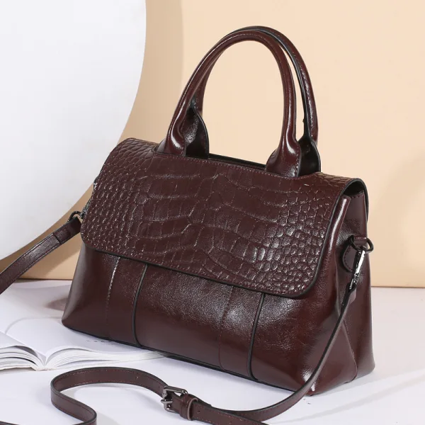 Chic / Beautiful Red Square Shoulder Bags Messenger Bag Handbag 2021 Alligator Print Leather Women's Bags