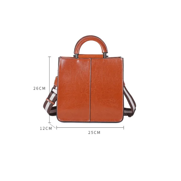 Modest / Simple Ocean Blue Leather Square Shoulder Bags Handbag 2021 Casual Women's Bags