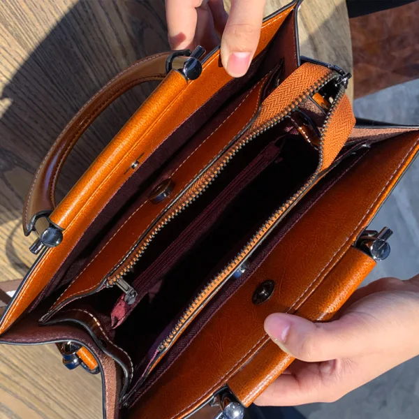 Modest / Simple Ocean Blue Leather Square Shoulder Bags Handbag 2021 Casual Women's Bags