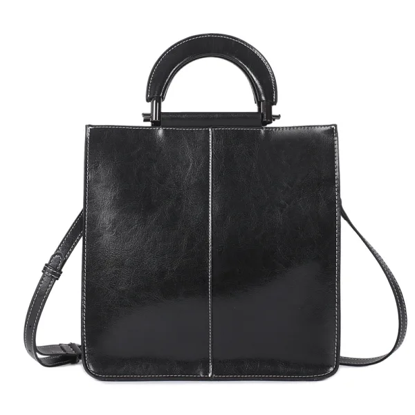 Modest / Simple Ocean Blue Leather Square Shoulder Bags Handbag 2021 Casual Women's Bags