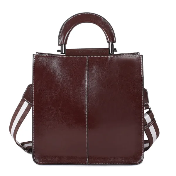 Modest / Simple Ocean Blue Leather Square Shoulder Bags Handbag 2021 Casual Women's Bags