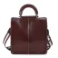 Modest / Simple Ocean Blue Leather Square Shoulder Bags Handbag 2021 Casual Women's Bags