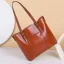 Fashion Brown Square Tote Bag Shopping Bag Messenger Bag Shoulder Bags 2021 Leather Casual Women's Bags