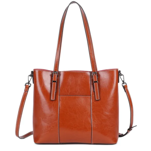 Fashion Brown Square Tote Bag Shopping Bag Messenger Bag Shoulder Bags 2021 Leather Casual Women's Bags