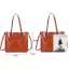 Fashion Brown Square Tote Bag Shopping Bag Messenger Bag Shoulder Bags 2021 Leather Casual Women's Bags
