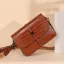 Fashion Brown Square Shoulder Bags Messenger Bag Crossbody Bags 2021 Alligator Print Leather Casual Women's Bags
