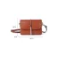 Fashion Brown Square Shoulder Bags Messenger Bag Crossbody Bags 2021 Alligator Print Leather Casual Women's Bags
