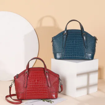 Fashion Shoulder Bags Messenger Bag Handbag 2021 Alligator Print Leather Casual Women S Bags