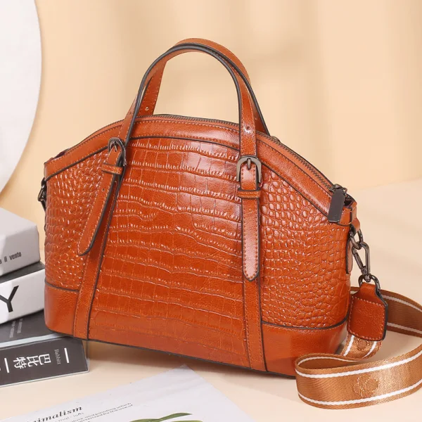 Fashion Shoulder Bags Messenger Bag Handbag 2021 Alligator Print Leather Casual Women's Bags