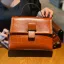 Vintage / Retro Brown Square Messenger Bag Crossbody Bags Handbag 2021 Alligator Print Leather Casual Women's Bags