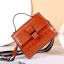 Vintage / Retro Brown Square Messenger Bag Crossbody Bags Handbag 2021 Alligator Print Leather Casual Women's Bags