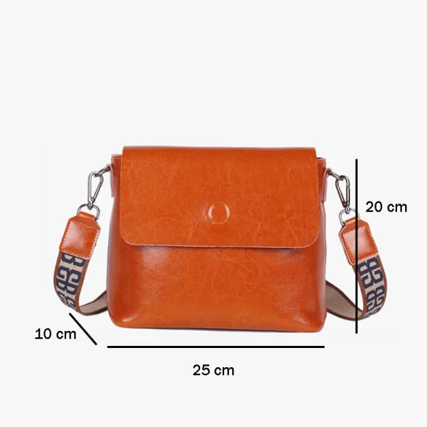 Modest / Simple Brown Square Crossbody Bags Messenger Bag 2021 Leather Casual Women's Bags