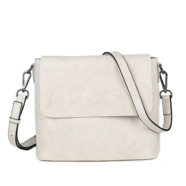 Modest / Simple Brown Square Crossbody Bags Messenger Bag 2021 Leather Casual Women's Bags