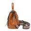 Vintage / Retro Tan Square Handbag Shoulder Bags Messenger Bag 2021 Leather Casual Women's Bags