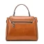 Vintage / Retro Tan Square Handbag Shoulder Bags Messenger Bag 2021 Leather Casual Women's Bags