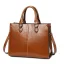 Modest / Simple Coffee Square Shoulder Bags Messenger Bag Crossbody Bags Handbag 2021 Leather Casual Women's Bags