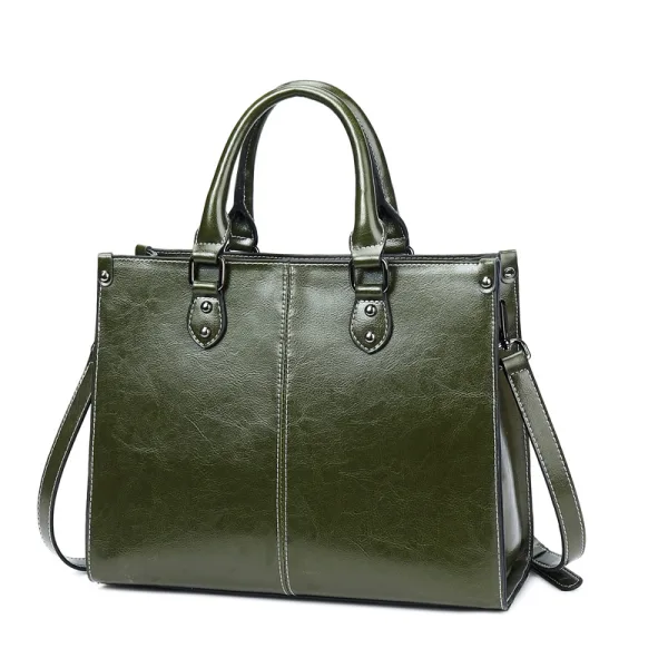 Modest / Simple Coffee Square Shoulder Bags Messenger Bag Crossbody Bags Handbag 2021 Leather Casual Women's Bags