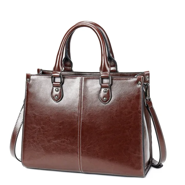 Modest / Simple Coffee Square Shoulder Bags Messenger Bag Crossbody Bags Handbag 2021 Leather Casual Women's Bags