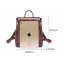 Vintage / Retro Tan Square Satchel Backpacks 2021 Leather Casual Women's Bags