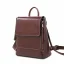 Vintage / Retro Tan Square Satchel Backpacks 2021 Leather Casual Women's Bags