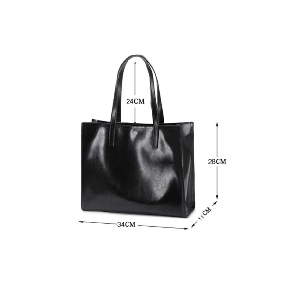 Minimalist White Square Tote Bag Shopping Bag Shoulder Bags 2021 Leather Casual Women's Bags