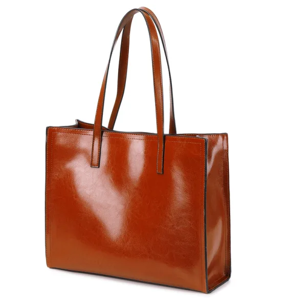 Minimalist White Square Tote Bag Shopping Bag Shoulder Bags 2021 Leather Casual Women's Bags