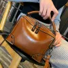 Tan Quadratische Handtasche Umhängetasche Umhängetaschen 2021 Leder Freizeit Damentaschen